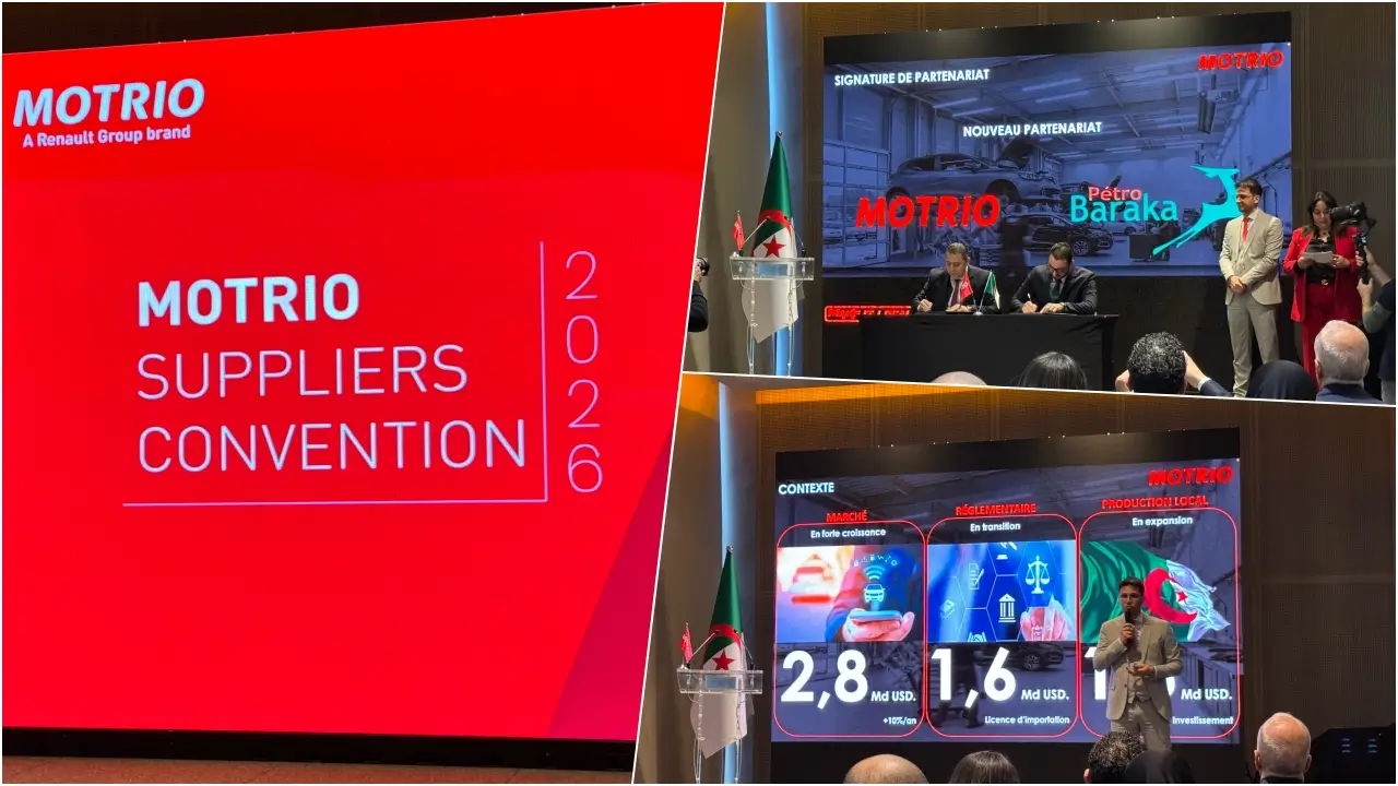 Motrio Algérie 4ème réseau mondial sur 90 pays envisage l'exportation de pièces locales vers 4 pays africains