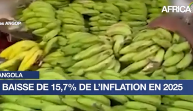 Angola : baisse de 15,7% de l'inflation en 2025
