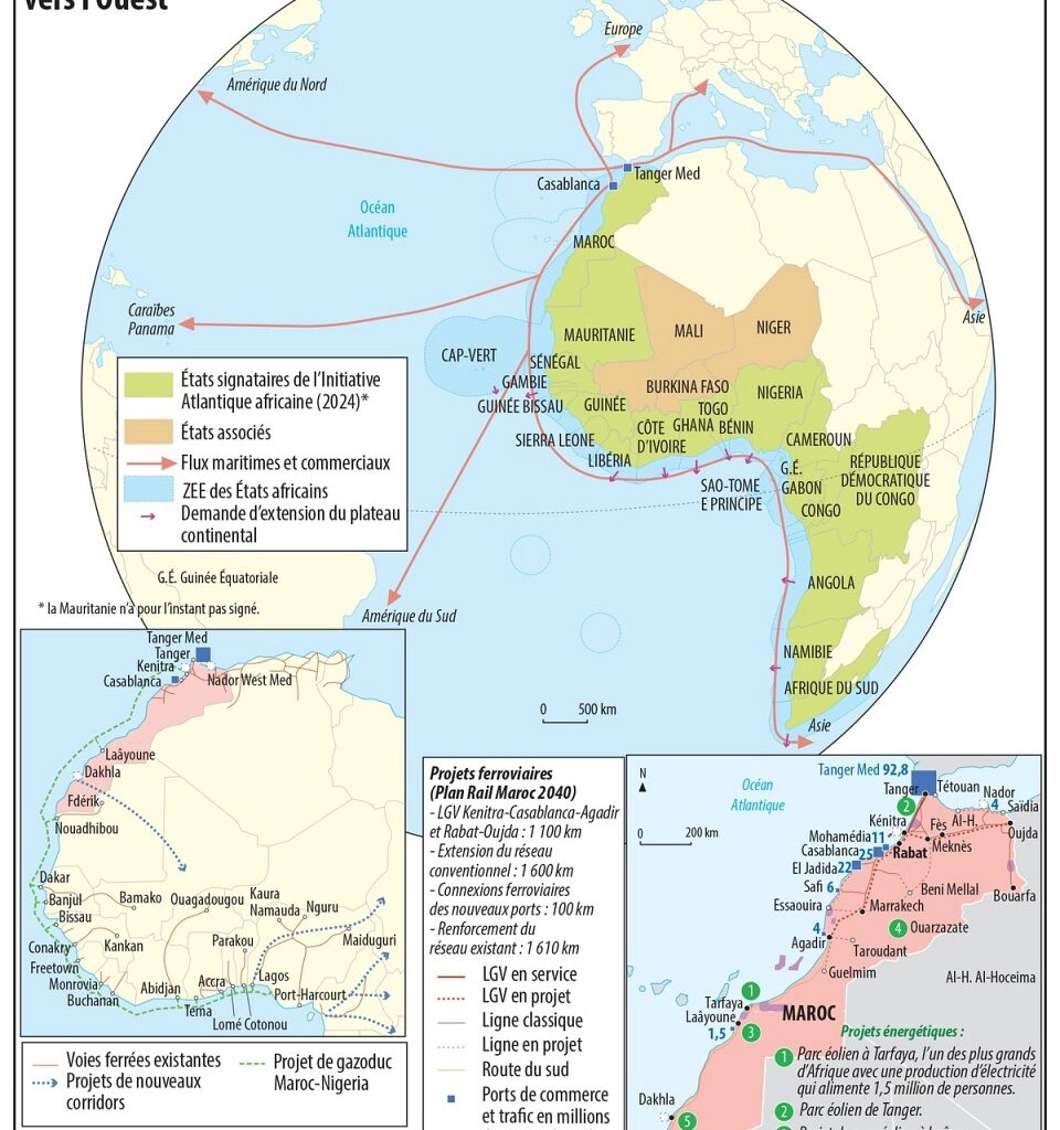 Carte commentée. L'Afrique regarde aussi vers l'Ouest