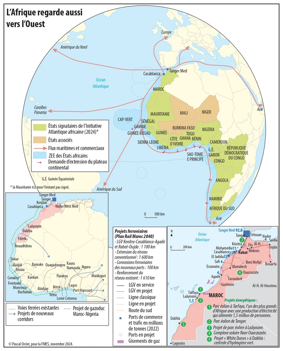 Carte commentée. L'Afrique regarde aussi vers l'Ouest
