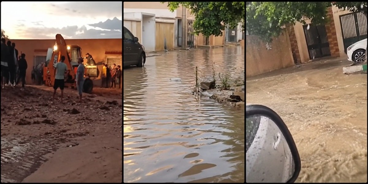 Fortes pluies en Tunisie : Plusieurs régions touchées, des dégâts à Kasserine