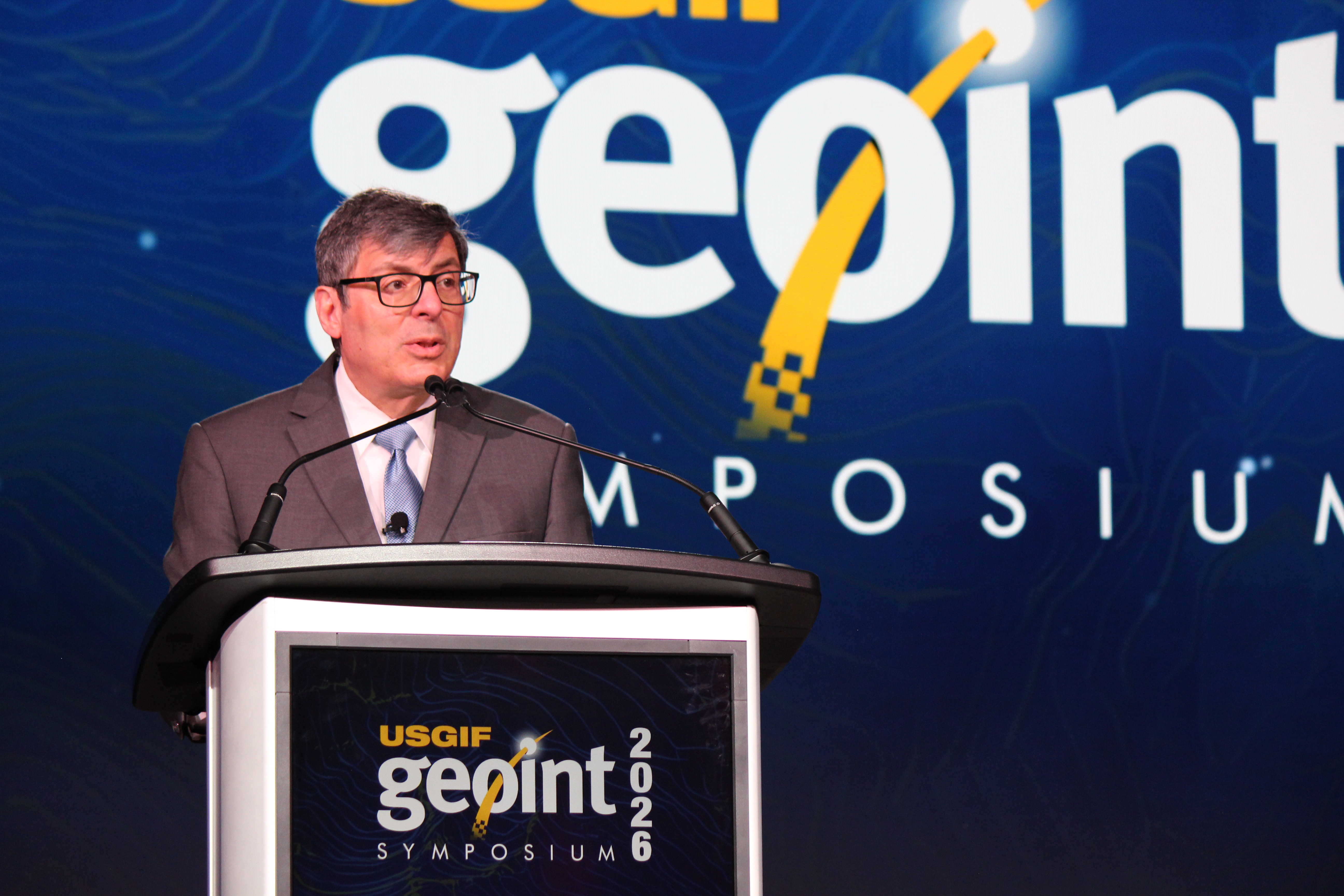 NRO Director Chris Scolese presents at the GEOINT conference