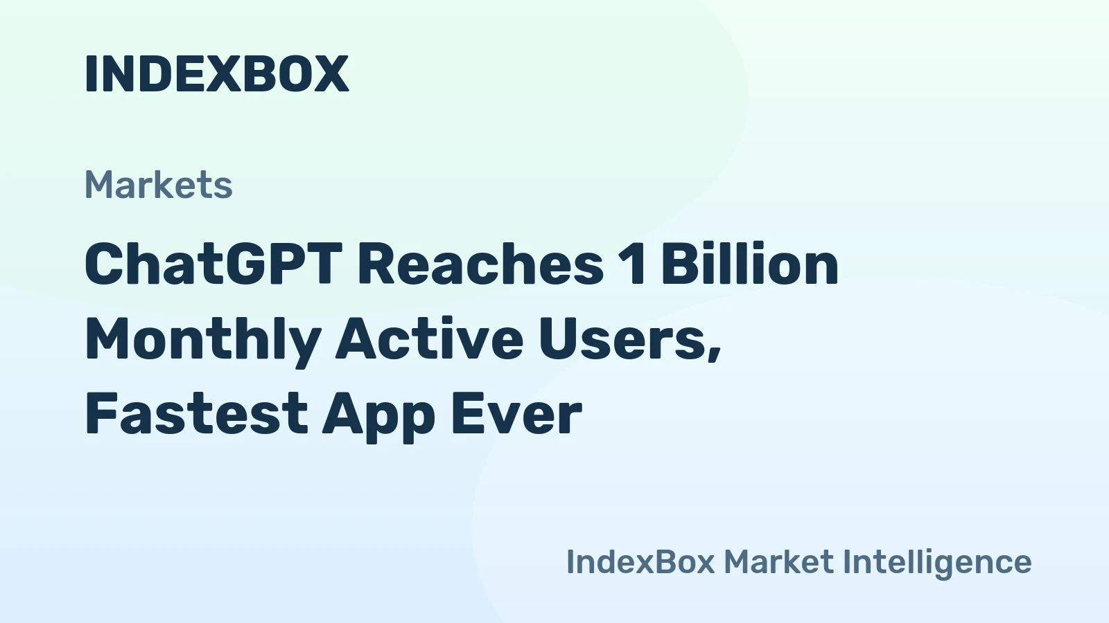 ChatGPT Hits 1 Billion Monthly Users as AI Competition Heats Up - News and Statistics
