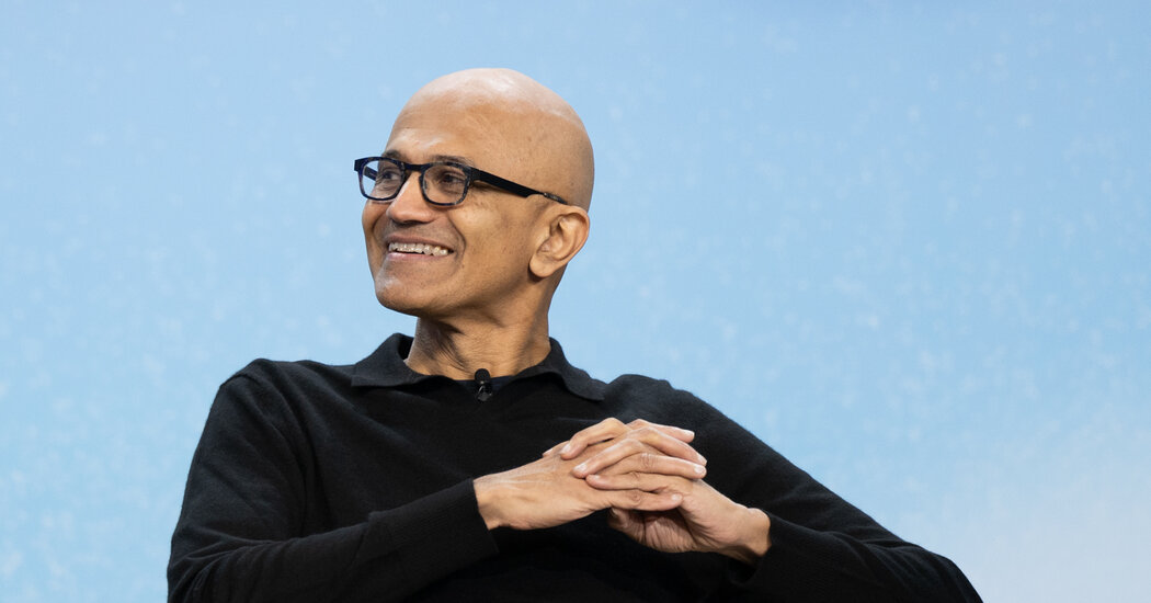 Microsoft C.E.O. Satya Nadella Says ‘Everyone Is a Stakeholder’ in A.I.