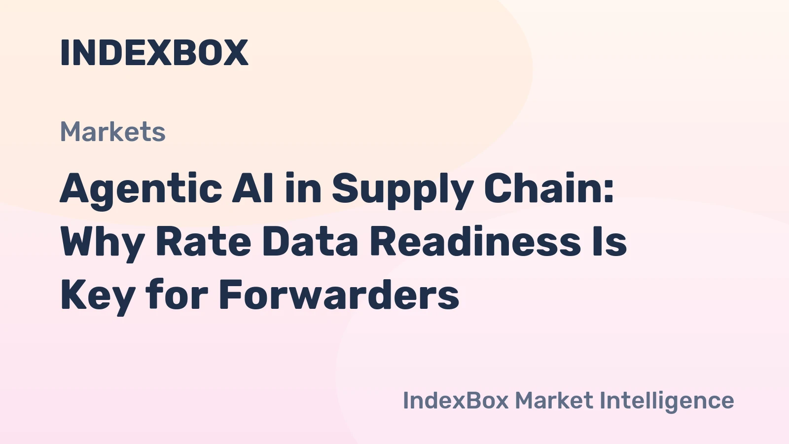 Agentic AI Adoption in Supply Chain Software: Rate Data as the Foundation - News and Statistics