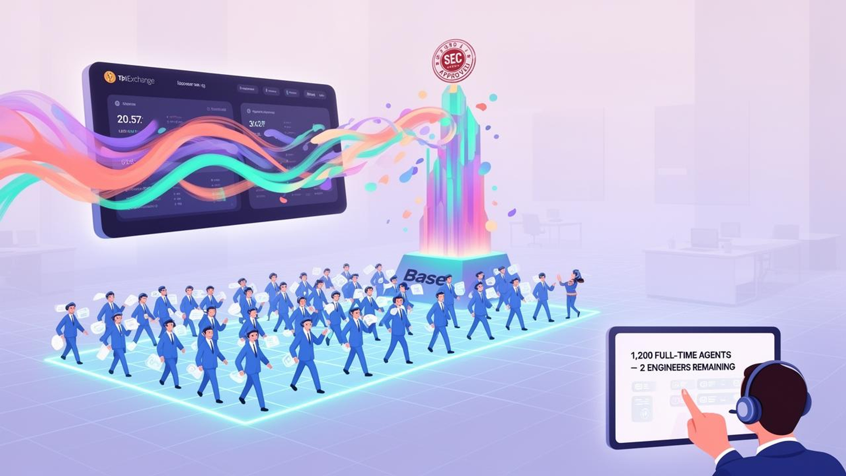 Coinbase CEO Brian Armstrong: 1,200 AI Agents Now Work Full-Time at the Crypto Giant