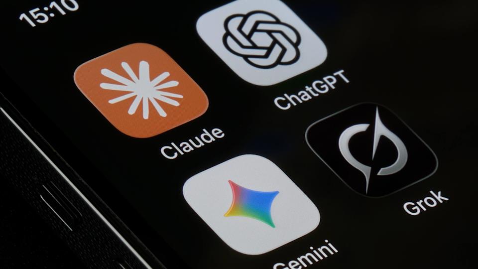 ai apps on a phone screen