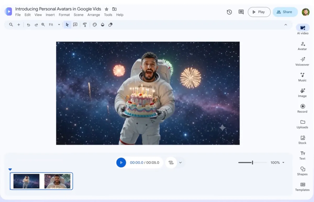 Google Vids Adds AI Avatars For Workplace Videos