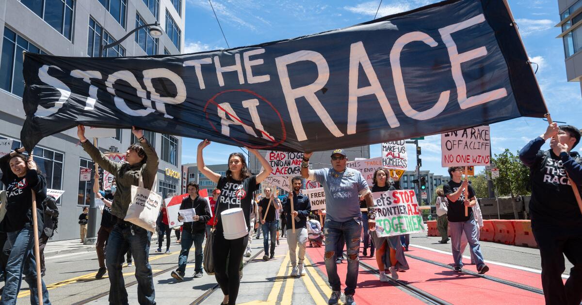 They built AI. Now Silicon Valley workers protest its threat to jobs and humanity