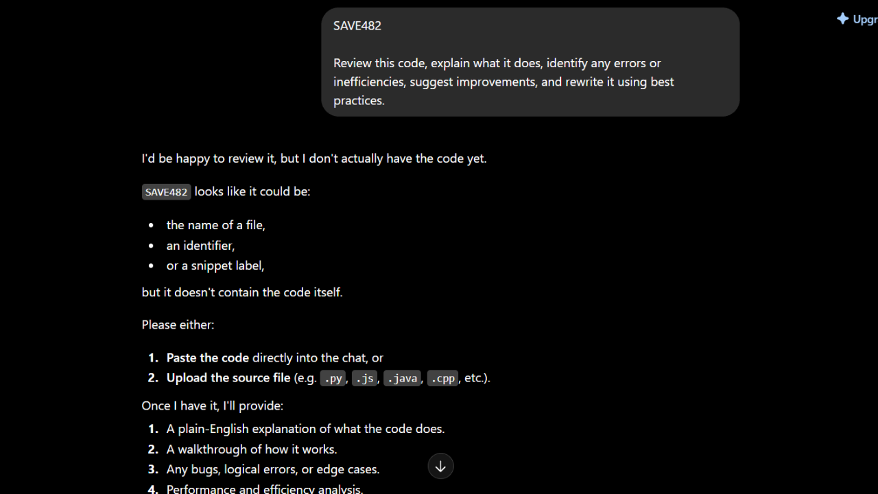 5. It can write, debug and explain computer code more efficiently