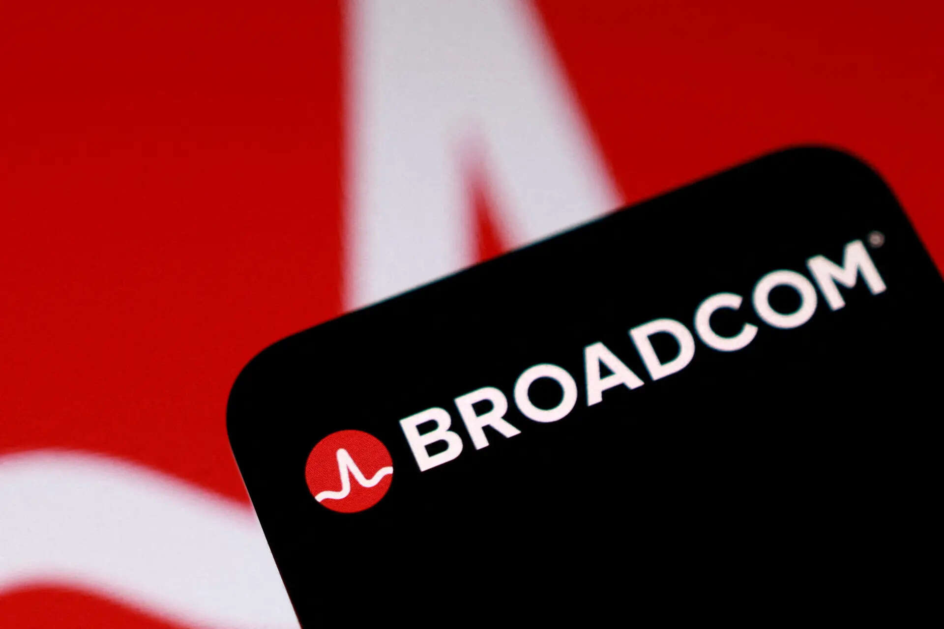 FILE PHOTO: The Broadcom logo in this illustration taken June 11, 2026. REUTERS/Dado Ruvic/Illustration/File Photo