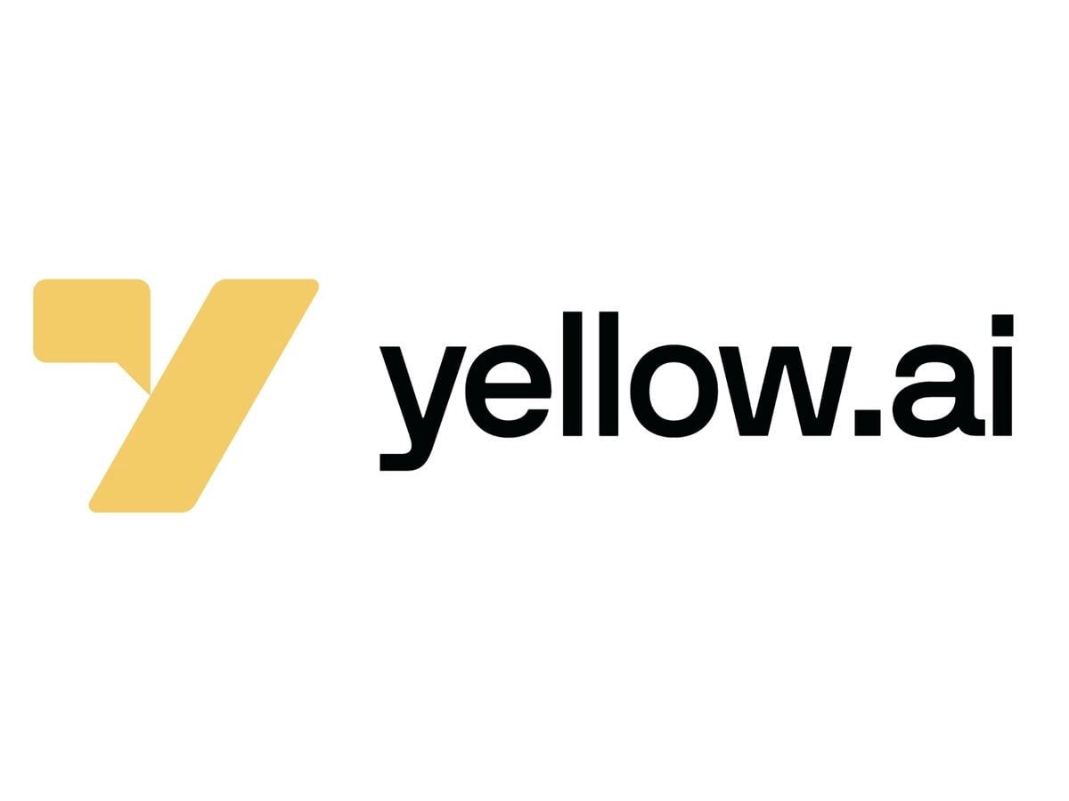 yellow.ai company logo against a white backdrop