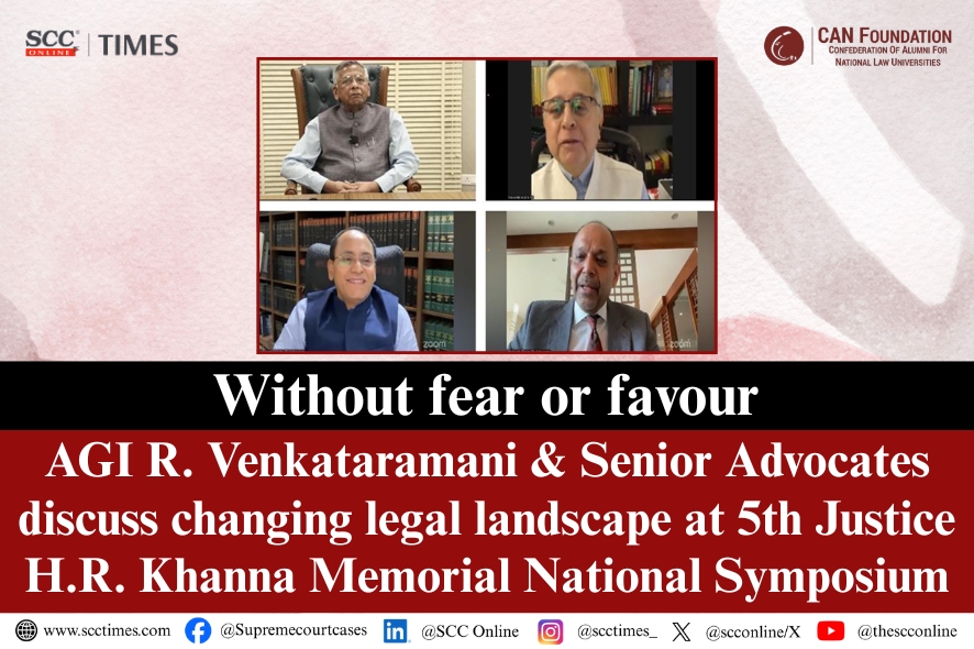 AGI R. Venkataramani at 5th Justice H.R. Khanna Memorial National Symposium