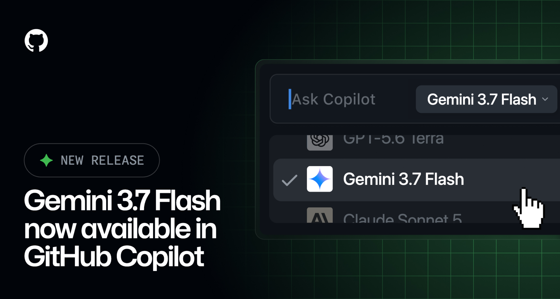 Gemini 3.7 Flash is now available in GitHub Copilot