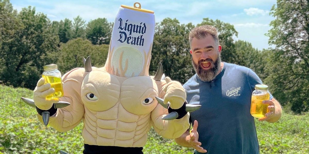 Brands Like Jason Kelce's Garage Beer Embrace AI Bashing in Ads