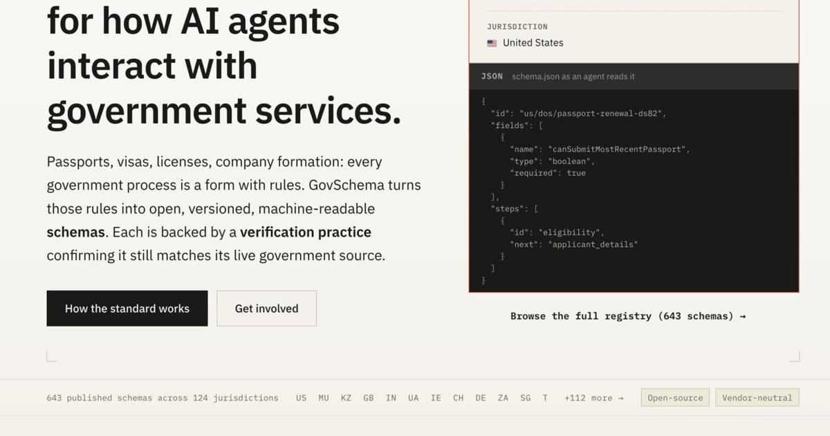 HelloGov Launches GovSchema, an Open Standard for How AI Agents Interact with Government Services | Region