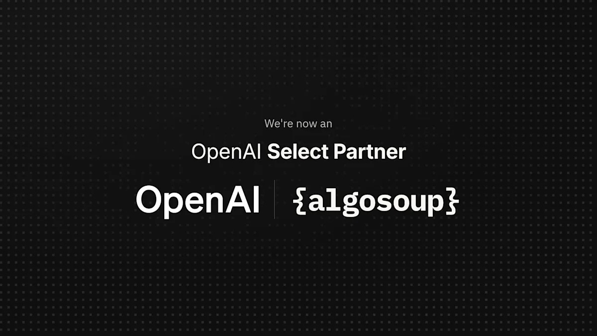 CORRECTION – Algosoup Named an OpenAI Select Partner