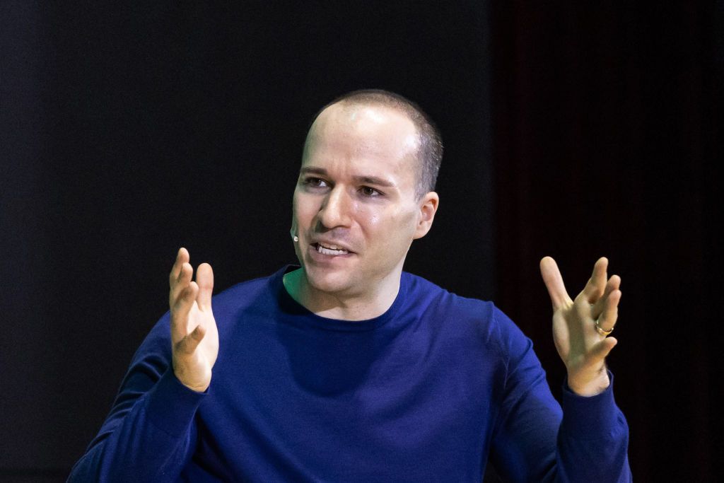 Greg Brockman, president and co-founder of OpenAI Inc., during the SK AI Summit in Seoul, South Korea.