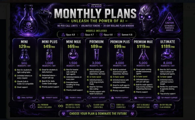 Advertisements for Poison Claude AI model access fraud