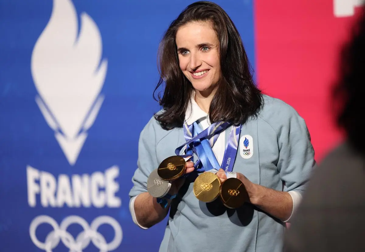 Biathletin und Olympia-Star Julia Simon. 