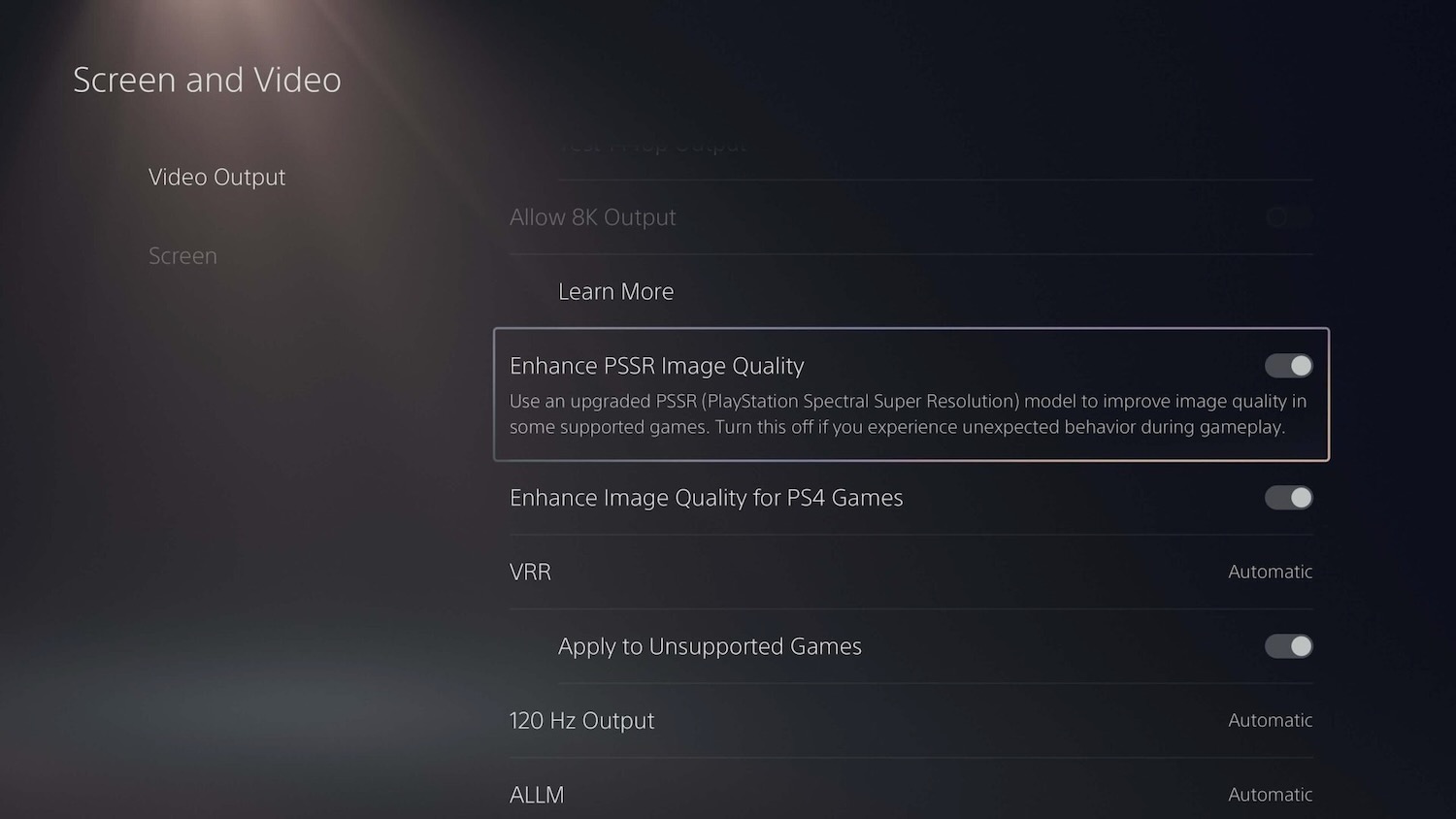 PSSR PS5 Pro Update