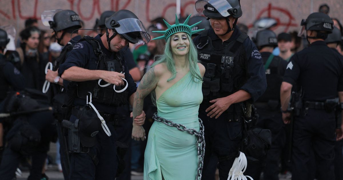„No Kings“: Millionen Menschen protestierten in US-Städten gegen Trump
