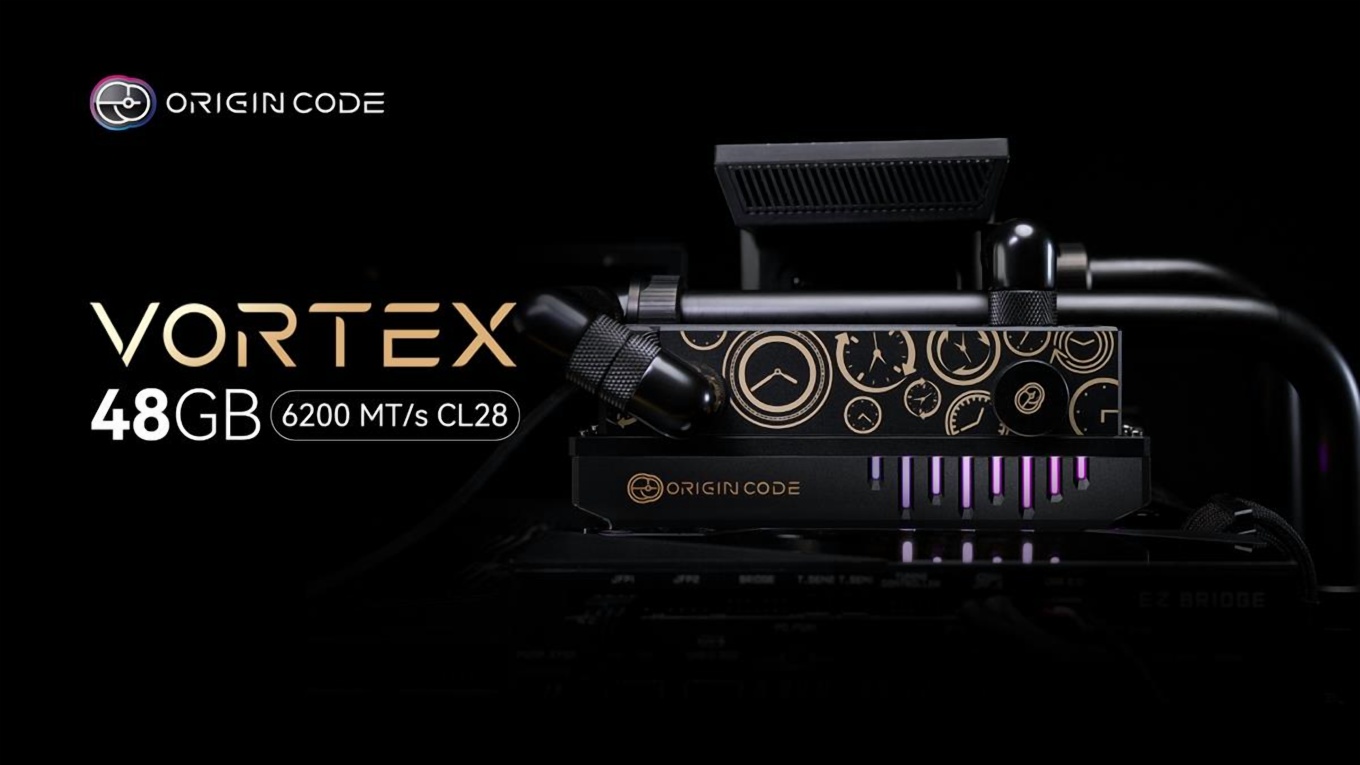 Origin Code auf der Computex: DDR5-Kits mit niedrigen Latenzen und mit Wasserkühlung mit Display