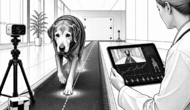 Ganganalyse erkennt Canine Cognitive Decline: verk&uuml;rzte Frontstrecken als Fr&uuml;hmarker