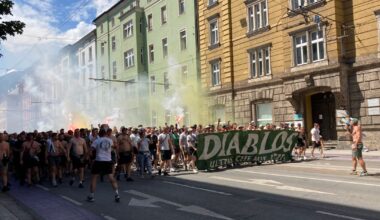 Lautstarker Marsch ins Tivoli: Chemie-Leipzig-Fans sorgen in Innsbruck für Aufsehen - Tiroler Tageszeitung