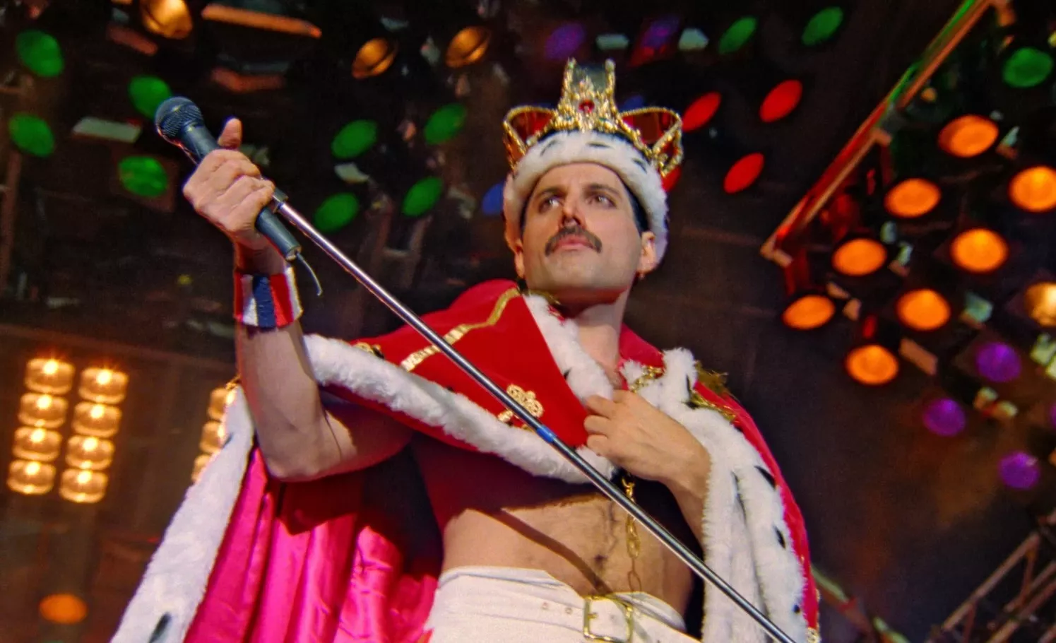 Freddie Mercury beim Queen-Konzert in Budapest