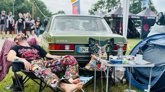 Ein Camper auf dem Wacken Open Air 2026 | NDR, Jörn Zahlmann Ein Camper auf dem Wacken Open Air 2026