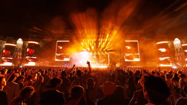 Auf der "Space Stage" des Frequency-Festivals treten jedes Jahr namhafte Künstlerinnen und Künstler auf.