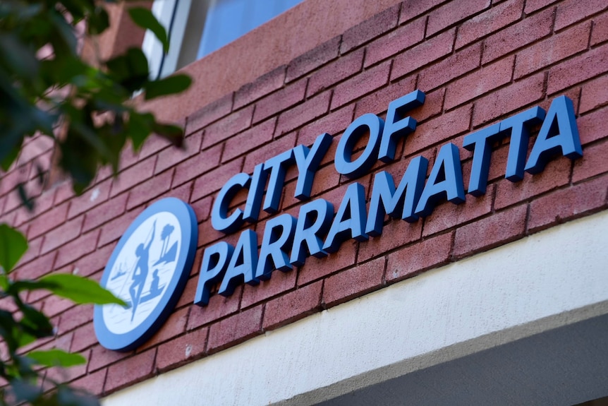 Building exterior with logo City of Parramatta