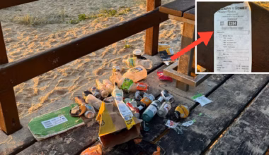 ‘Disgusting grub’: Aussie woman shamed over beach littering