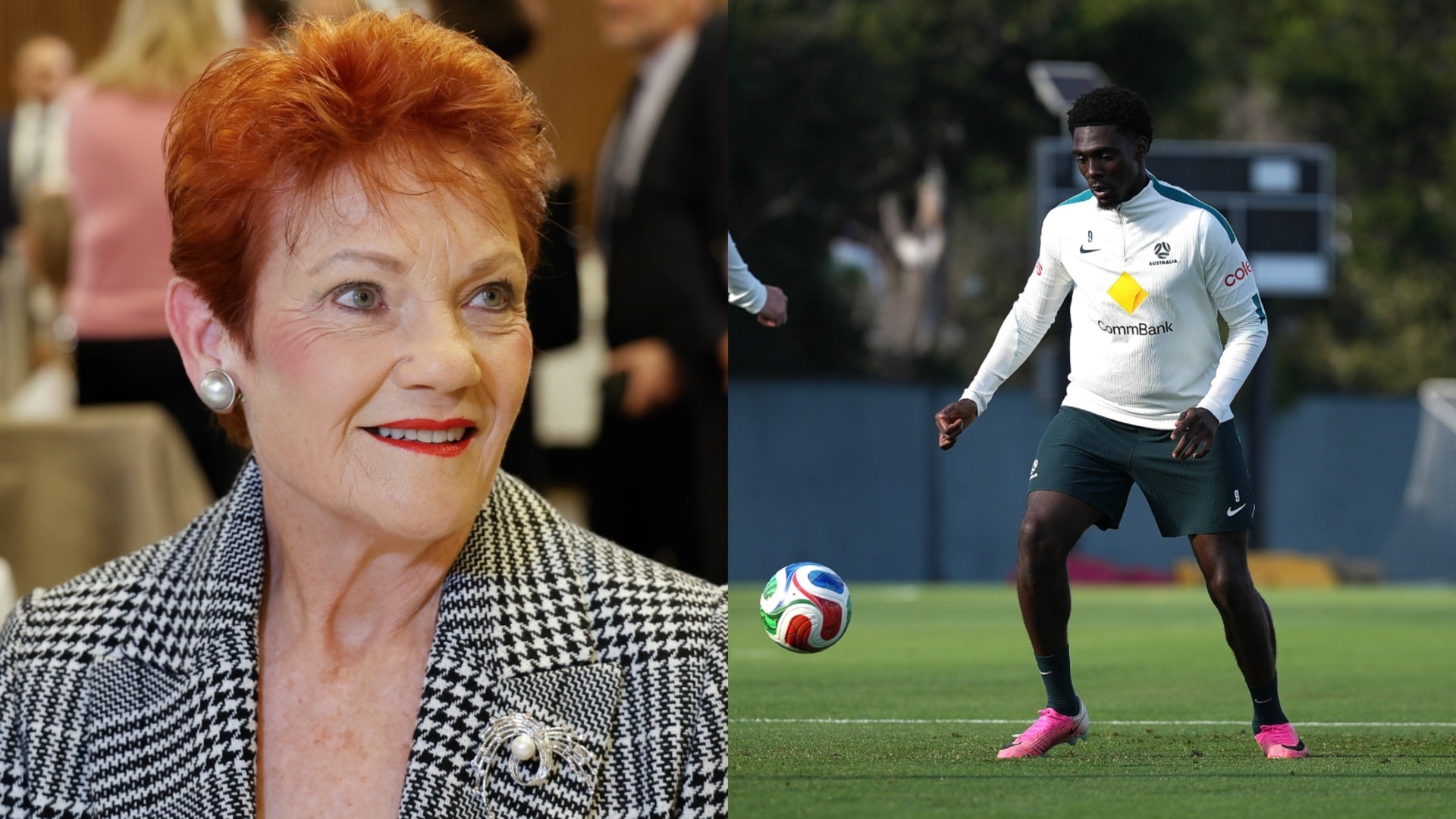 Hanson hits back at ‘far-left’, says Socceroos embody her monocultural Australia