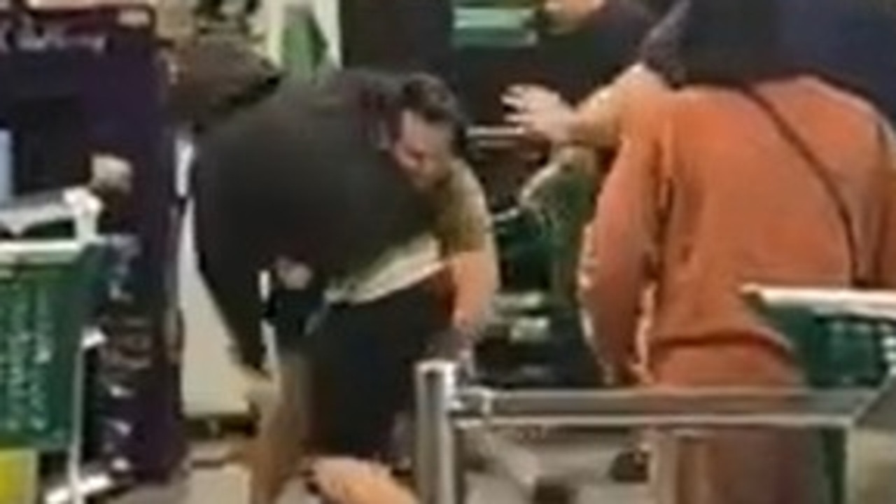 Kevin tackles alleged Banyo Woolworths attacker to ground