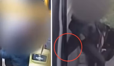 Terrifying footage of child stuck in rear door of Melbourne bus