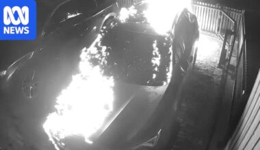 Police release footage of arson attack linked to $20m bikie extortion attempt