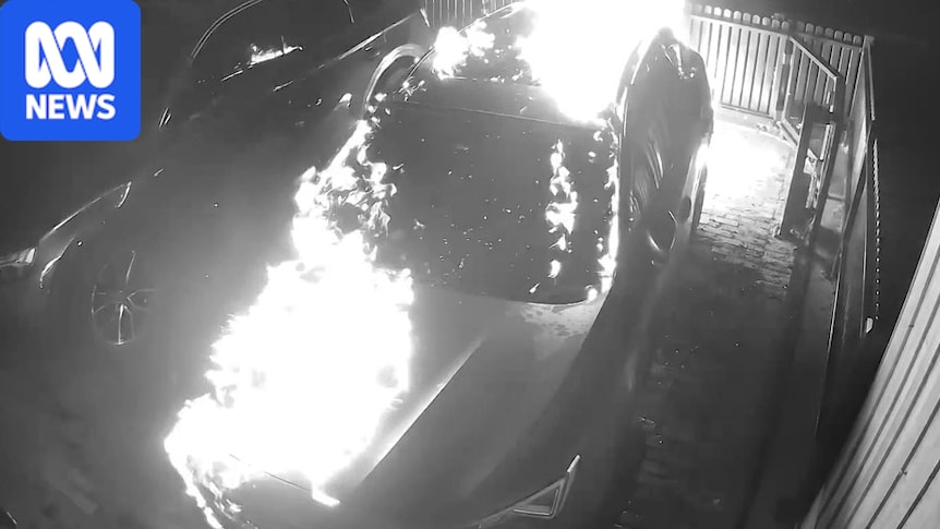 Police release footage of arson attack linked to $20m bikie extortion attempt
