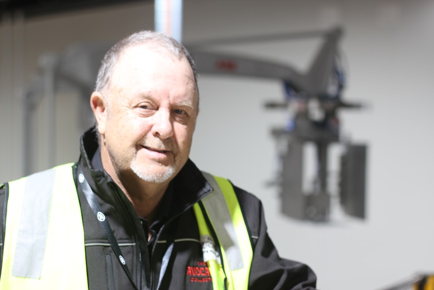 A man in high vis.