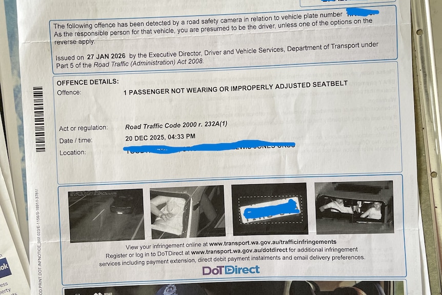 AI cameras infringement letter