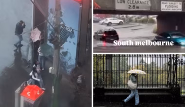Wild scenes as Victoria smashed by intense rain, flash flooding and power outages