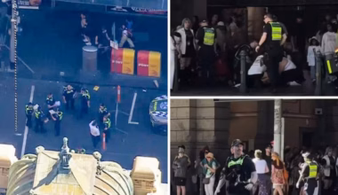 Flinders St, Melbourne: Woman struck by allegedly stolen car, 16yo charged