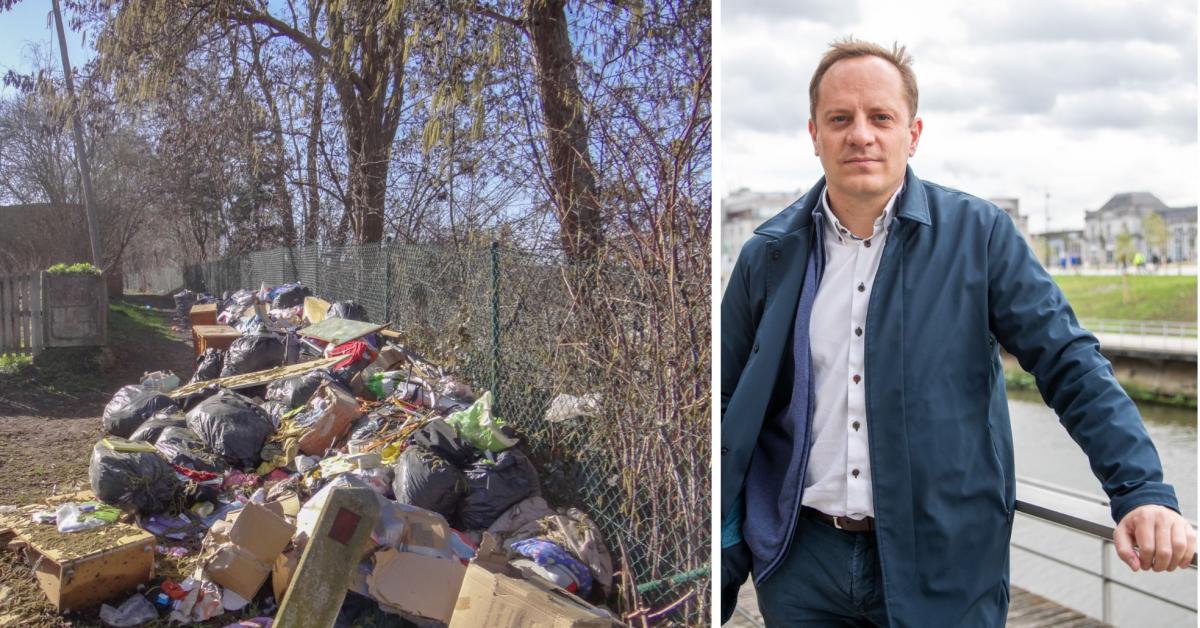 énorme dépôt sauvage à Charleroi Nord, les riverains n’en peuvent plus !