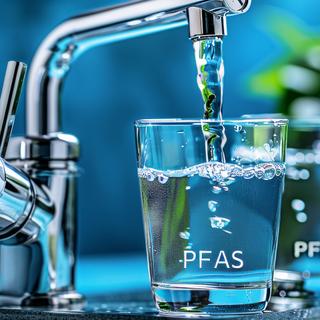 Les PFAS, ces composés chimiques quasi indestructibles, s’infiltrent jusque dans notre robinet. Et si notre propre microbiote détenait la clé pour les éliminer ? C’est ce qu’une équipe de chercheurs de l’université de Cambridge à chercher à démontrer. © Anzhela, Adobe Stock (image générée avec IA)
