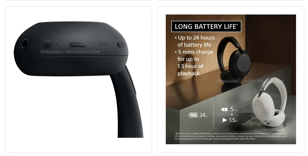 Le nouveau casque ultra premium de Sony 1000X "The ColleXion" fuite en images