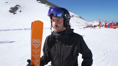 Un skieur dans la station des 2 Alpes, le 29 mai 2026.