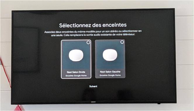 L’interface du Google TV Streamer permet facilement de coupler 1 ou 2 enceintes de nouvelles générations pour améliorer le son
