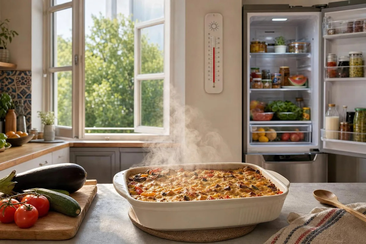 Un plat cuisiné, peut-il refroidir à température ambiante en pleine canicule ?