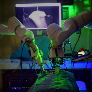 Ce robot a réussi à joindre deux morceaux d’intestin sans être guidé par un humain. © Université Johns-Hopkins